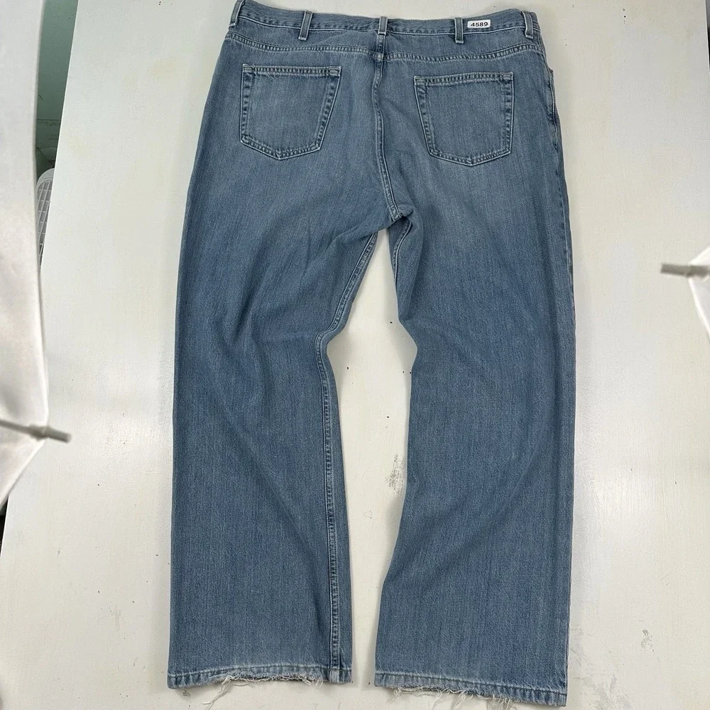 Vintage Old Navy Loose Jeans Mens 40x32 Baggy Fit Light Wash Blue Denim Y2K‎